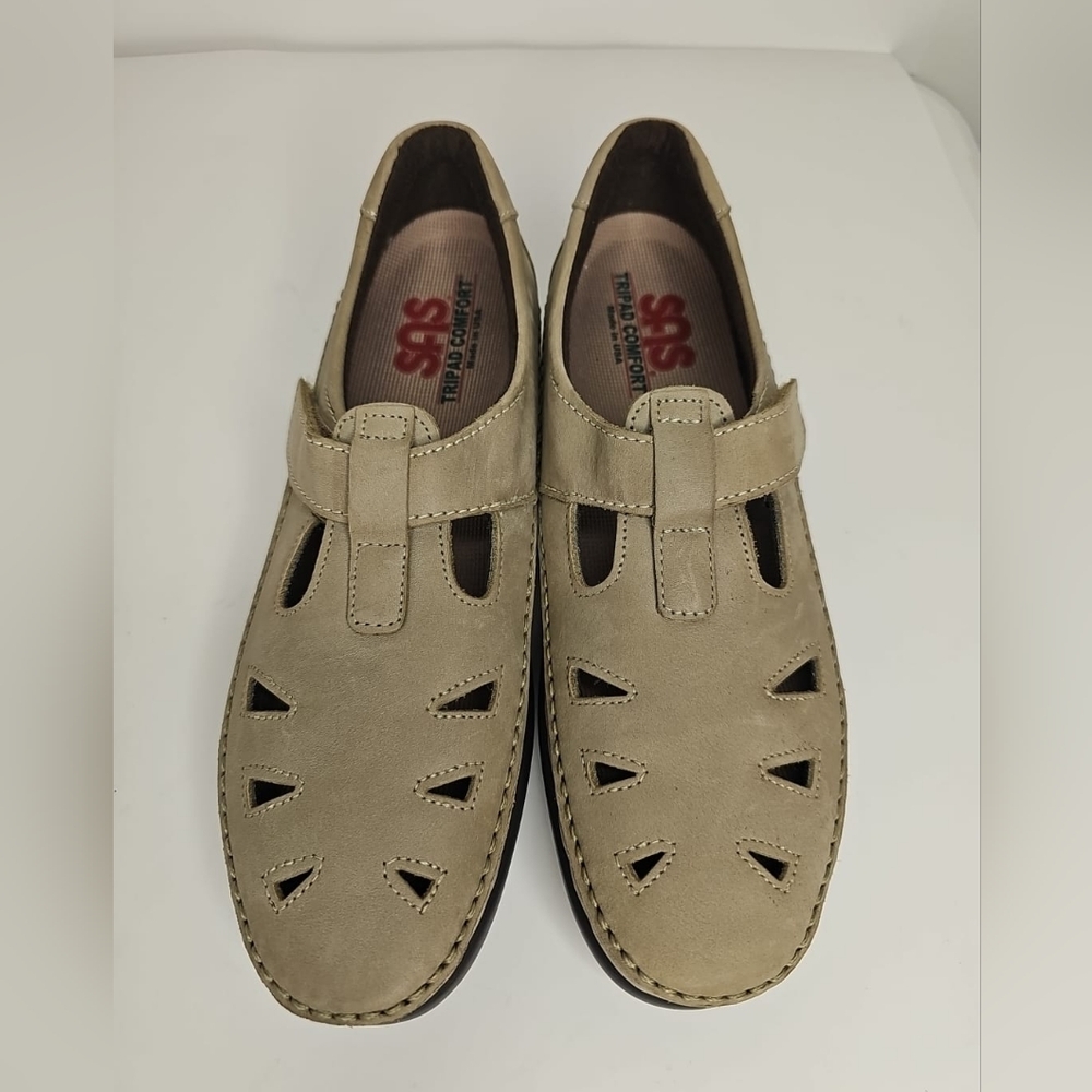 SAS Tripad Comfort Women's Tan Mary Jane Shoes Round Toe Size 8.5